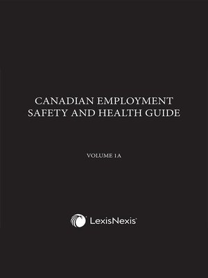 cover image of Canadian Employment Safety And Health Guide